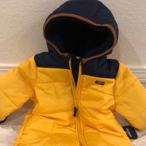 OshKosh Pram Suit with flip booties size 12 months